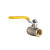 1/2 "-2" Copper Body Copper Ball Copper Rod Iron Handle Surface Nickel Plated Brass Ball Valve