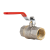 Leomix Package for More than Five Years Brass Main Body Copper Ball Copper Rod Brass Ball Valve OEM