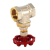 1/2 "-2" Copper Body Copper Rod Stick Hand Wheel Surface Nickel Plated Customizable Gate Valve