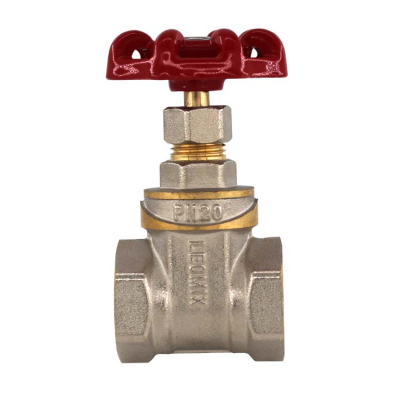 1/2 "-2" Copper Body Copper Rod Stick Hand Wheel Surface Nickel Plated Customizable Gate Valve