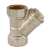 1/2 "-2" Pipe Fittings Y-Shaped Nickel Plated Copper Nickel Plated with Strainer Filter