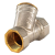 1/2 "-2" Pipe Fittings Y-Shaped Nickel Plated Copper Nickel Plated with Strainer Filter