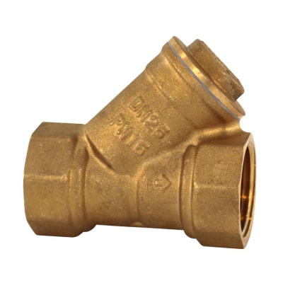 1/2 "-2" Copper Ribbon Strainer Y-Shaped Copper Filtering Device