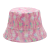 New Printing Bucket Hat Children Gradient Color Outdoor Sun-Shade Sun Protection Reversible Boys Girls' Basin Hats