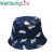 English Kitten Bucket Hat Double-Sided Wear Korean All-Matching Basin Hat Cross-Border Double-Sided Spring, Summer, Autumn Sun Hat European and American Style