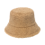 In Stock Thick Warm Plush Bucket Hat Solid Color Lamb Wool Bucket Hat Winter All-Matching Light Board Fleece-lined Bucket Hat