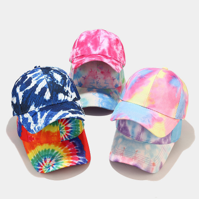 Creative Graffiti Baseball Cap Tie-Dyed Colorful Hip Hop Color Matching Peaked Cap Outdoor Creative Hip Hop Student Sun Protection Hat