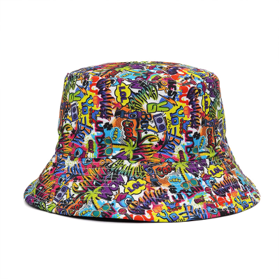 Bucket Hat Four Seasons Reversible Ethnic Print Bucket Hat Outdoor Fishing Sun Protection Sun-Proof Basin Hat Bucket Hat Sun Hat