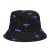 Four Seasons Couple Sun-Proof Printed Hat Universal Short Brim Korean Style Flat Bucket Hat Reversible Bucket Hat