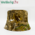 Outdoor Jungle Camouflage Leaves Bucket Hat Fishing Mountaineering Travel Double-Sided Wear Bucket Hat Spring and Summer Beach Sun-Proof Bucket Hat
