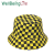 Spring and Autumn Fashion Personalized Chessboard Grid Bucket Hat Outdoor Sports Travel Sun Protection Sun Hat Double-Sided Wear Hat
