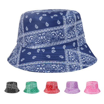 Wholesale Hot Autumn and Winter Double-Sided Cashew Printing Bucket Hat Fashionable Warm Sun Hat