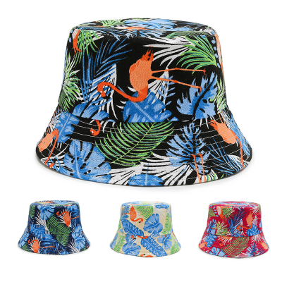 Cute Printed Bucket Hat Lightweight Travel Bucket Hat Cute Printed Flamingo Bucket Hat