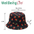 Design Cute Strawberry Japanese Fruit Double Outdoor Foldable Fisherman Reversible Adult Bucket Hat