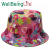 Wholesale Fashion Tie Dye Bucket Hat Outdoor Bucket Hat Double-Sided Wear Design Bucket Hat