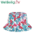 Fashion Vintage Butterfly Print Bucket Hat Women Summer Reversible Bucket Hat Hip Hop Bucket Hat