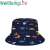 Modern Style Custom Logo Full Body Printed Bucket Hat Summer Fisherman Hat Personalized Graffiti Sun Protection Hat