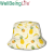 Logo Customized Student Cute Vegetable Fruit Printed Double-Sided Summer Sun-Shade Fisherman Hat Bucket Hat