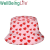 Wide Brim Sun Hat Sunflower Love Printing Bucket Hat Unisex Outdoor Reversible Fishing Hat