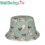 Dual-Wear Printed Bucket Sun Hat Can Store Double-Sided Fisherman Outdoor Hat Summer Beach Hat Multiple Modes