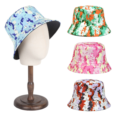 New Original Printed Bucket Hat Spring Leisure Basin Hat Panama Unisex Outdoor Travel Sun Hat