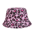Customized Logo Travel Adult Color Adjustable Plain Embroidery Tie Dye Leopard Print Bucket Hat