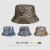 Creative Color Stitching Printing Bucket Hat European and American Men's and Women's Fashion Outdoor Sun Hat Bucket Hat Customization