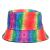 Rainbow Hat Unisex Summer Outdoor Fishing Hunting Colorful Bucket Hat