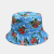 Women's Beach Sun Hat Customizable Logo Bucket Hat Hawaiian Style Flamingo Coconut Tree Printed Bucket Hat