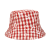 Hot Fashion Pastoral Sun Hat Daisy Printed Checks Wide Brim Bucket Hat Bob Hat