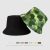 Camouflage Printing Reversible Fisherman Hat Love Sun Hat Men and Women with the Same Style Seaside Outing Bucket Hat