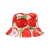 Unisex Fashion Fruit Printed Bucket Hat Women Summer Sun Protection Men's Sun Hats Outdoor Bucket Hat