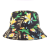 Customized Men's and Women's Tropical Style Printed Bucket Hat Bucket Hat Outdoor Travel Sun Hat