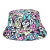 Cartoon Bucket Hat Hand-Painted Animal Kitten Dog Pattern Reversible Cap Outdoor Sun Hat Tide