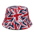 Custom New Design Reversible British Wales Logo Fashion Flag of England Bucket Hat Printing Flag Bucket Hat