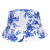 Fashion Hot Selling Neutral Printing Double-Sided Wear Navy Blue Pattern Bucket Hat