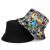 New Creative Hat and European and American Printed Pattern Women's Summer Outdoor Casual Sun Hat Double-Sided Bucket Hat