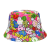 Smiley Face Printing Bucket Hat and European and American Personalized Design Hat Basin Baby Boy and Girl Summer Outdoor