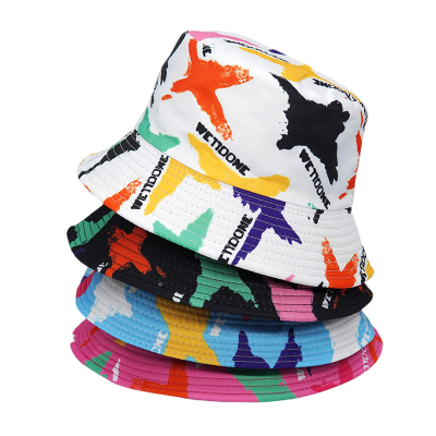 Fashion Double-Sided Custom Fashion Design Fashion Printing Adult Cap Color Reversible Fisherman Hat