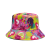Summer Colorful Men and Women Double-Sided Beach Sun Hat Hawaiian Style Coconut Tree Bucket Hat