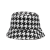 Quality Summer Spring Popular Fashion Bucket Hat Houndstooth Printing Sun Protection Hat Wholesale Adult Bucket Hat