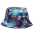 Cross-Border Trend Starry Sky Double-Sided Bucket Hat Outdoor Sun Visor Bucket Hat