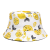 Hot Fashion Adult Outdoor Sports and Casual Sunscreen Double-Sided Lemon Bucket Hat Accept Customized Bucket Hat