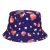 Fruit Printed Peach Reversible Fisherman Hat Spring and Summer Outdoor Sun Hat