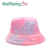 Cross-Border Cute Girl Rainbow Color Plush Fisherman Hat Winter Korean Style Fashion All-Match Warm Bucket Hat Fashion