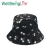 Cherry Print Plush Fisherman Hat Men's and Women's Autumn and Winter New Bucket Hat Versatile Imitation Rabbit Fur Warm Hat
