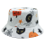 Cross-Border Halloween Pumpkin Spider Printing Bucket Hat European and American Male and Female Personality Trend Reversible Sun-Proof Basin Hat