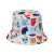 Trendy All-Matching Sun-Proof Sun Hat Casual All-Matching Basin Hat Cat Dog Animal Bucket Hat