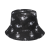 Cross-Border European and American Starry Sky Moon Five-Pointed Star Printing Bucket Hat Sun-Proof Sun Hat Foreign Trade Bucket Hat Men and Women