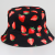 Cross-Border New Arrival Tropical Fruit Bucket Hat European and American Fashion Double-Sided Printing Bucket Hat Outdoor Sun Protection Sun Hat